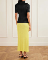 Gallery-Pleated-Mock-Neck-Short-Sleeve-Top-4