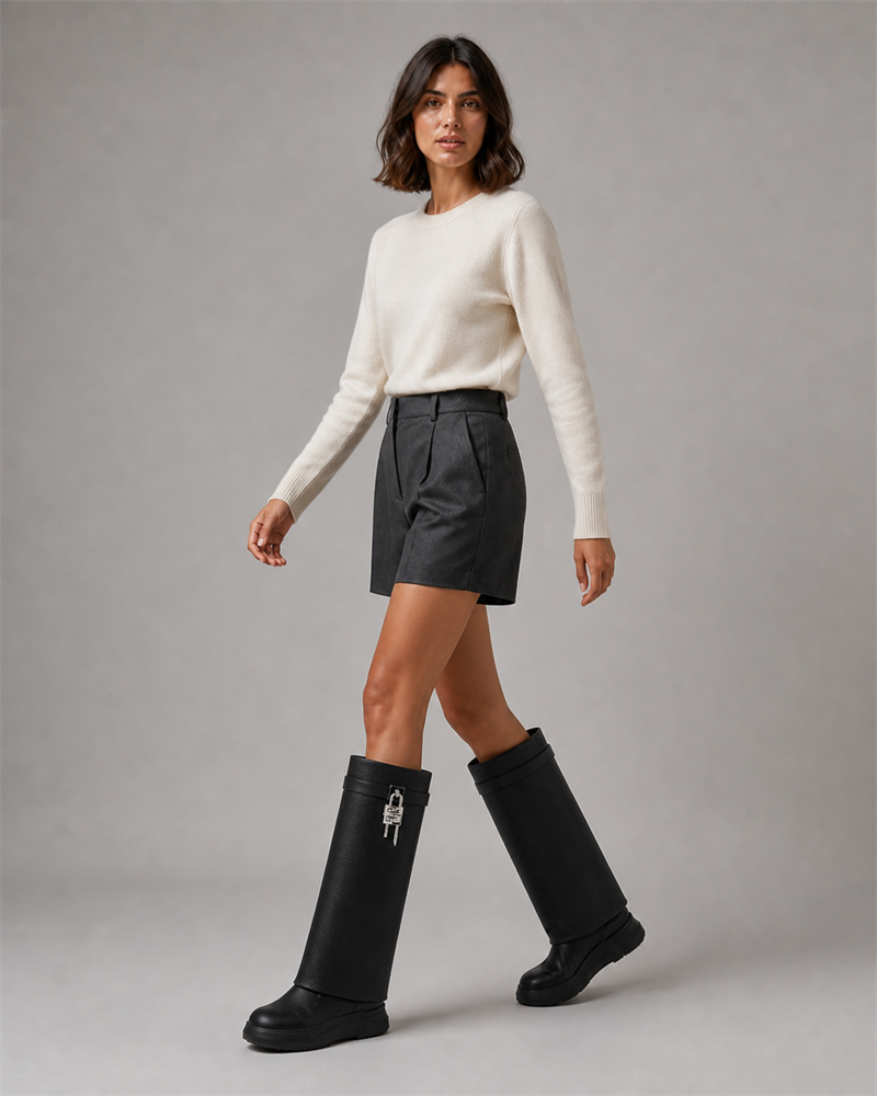 Urban-Street-Style-Platform-Tall-Biker-Boot-1