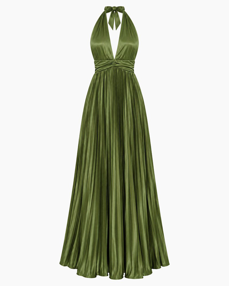 Glamorous-Party-Halter-Pleated-Maxi-Gown-Dress-9