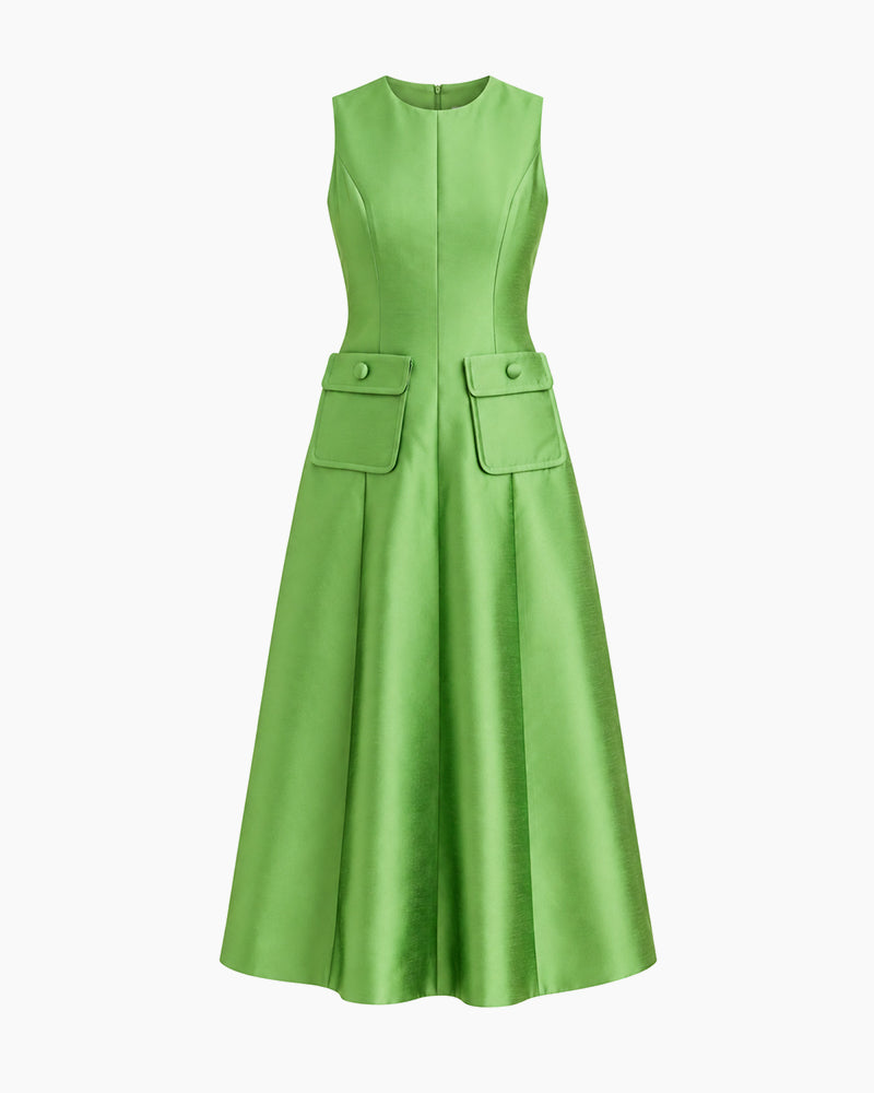 Sleeveless-Round-Neck-Travel-Midi-Dress-With-Flap-Pockets-12