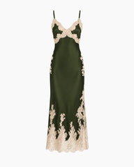 Dark-Green-Lace-Trim-Wedding-Guest-Midi-Slip-Dress-6