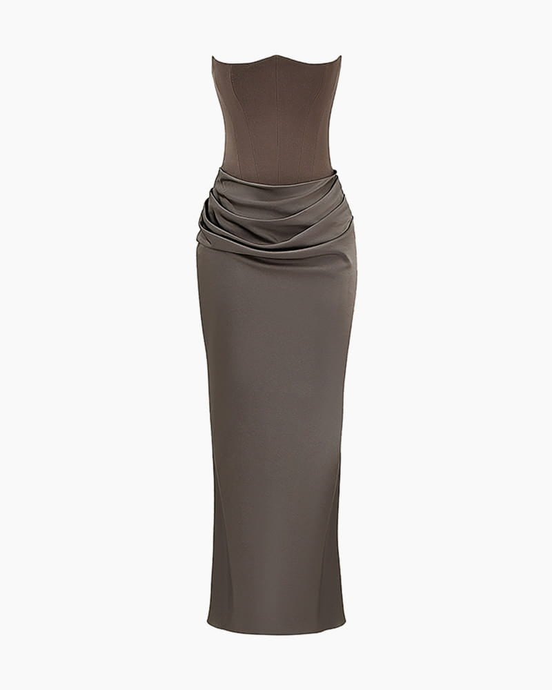Garden-Soir¨¦e-Ivory-Strapless-Corset-Midi-Dress-22