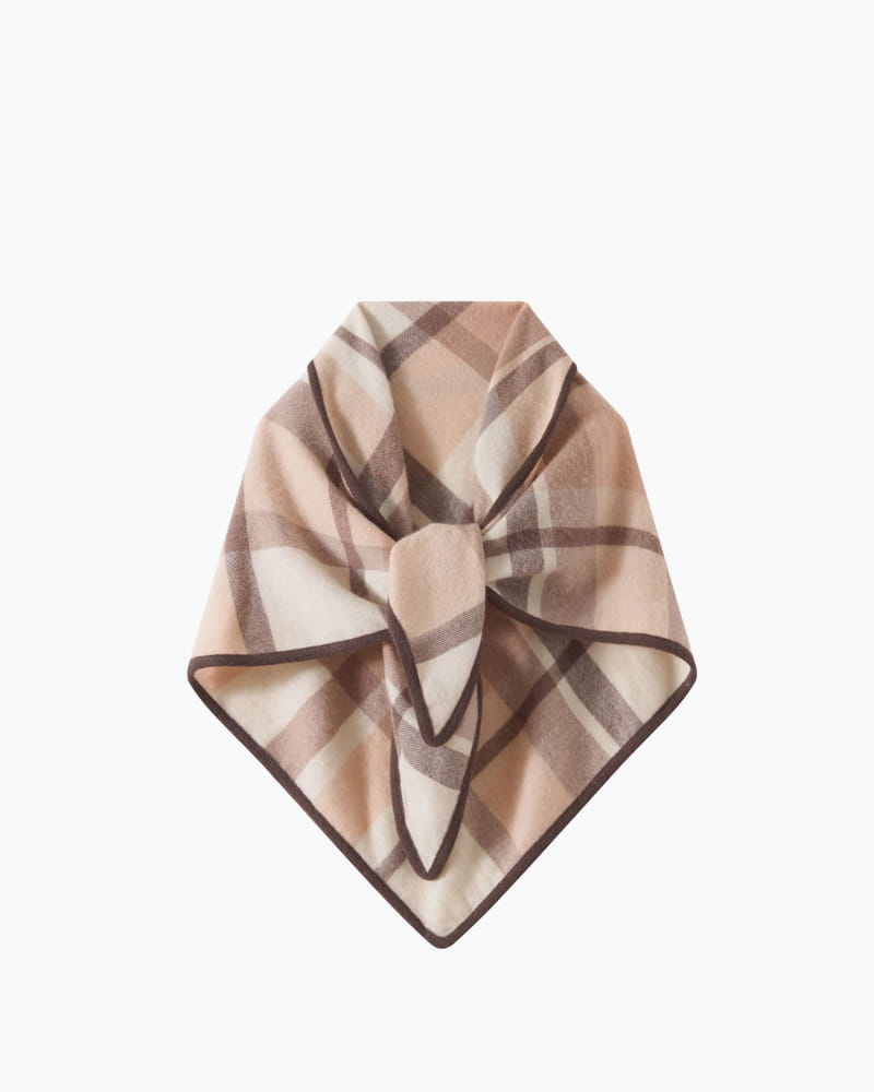 Cozy-Winter-Plaid-Wool-Triangle-Neck-Scarf-9