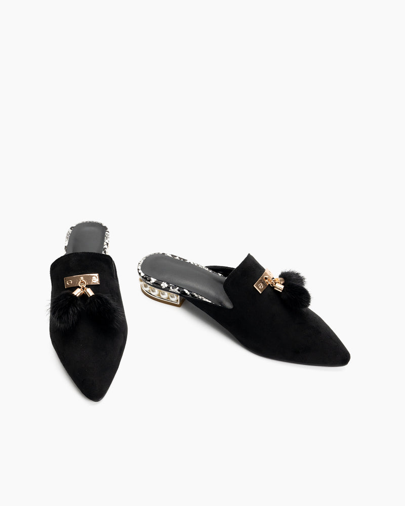 Flat Tassel Mules