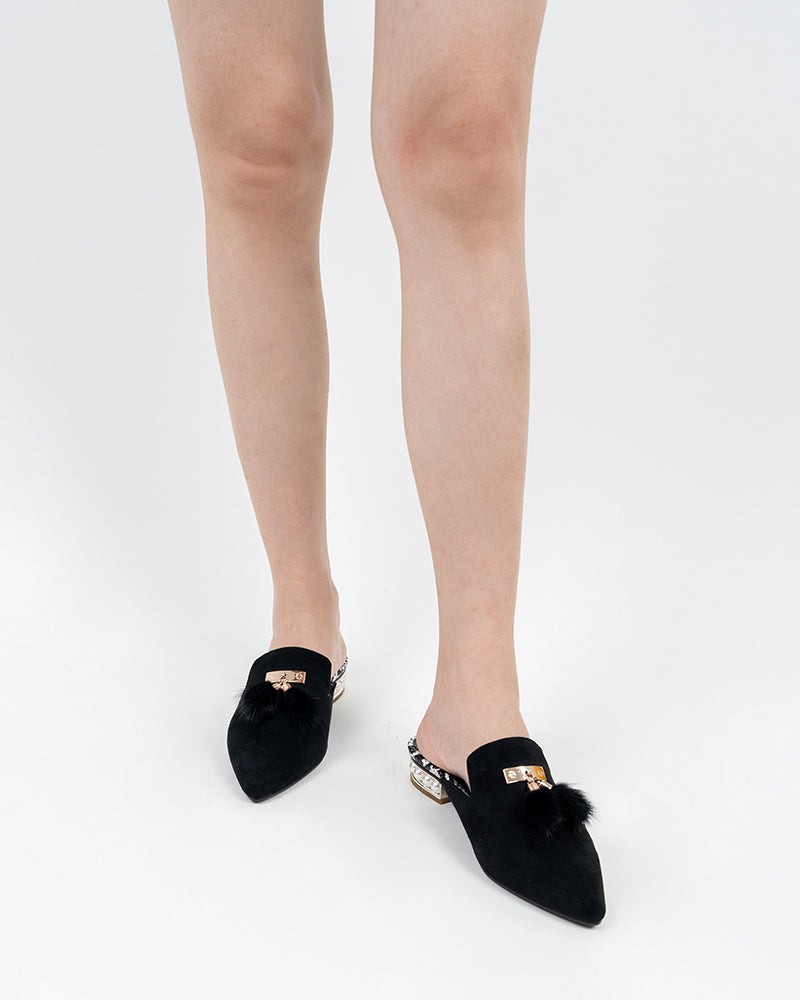 Flat Tassel Mules