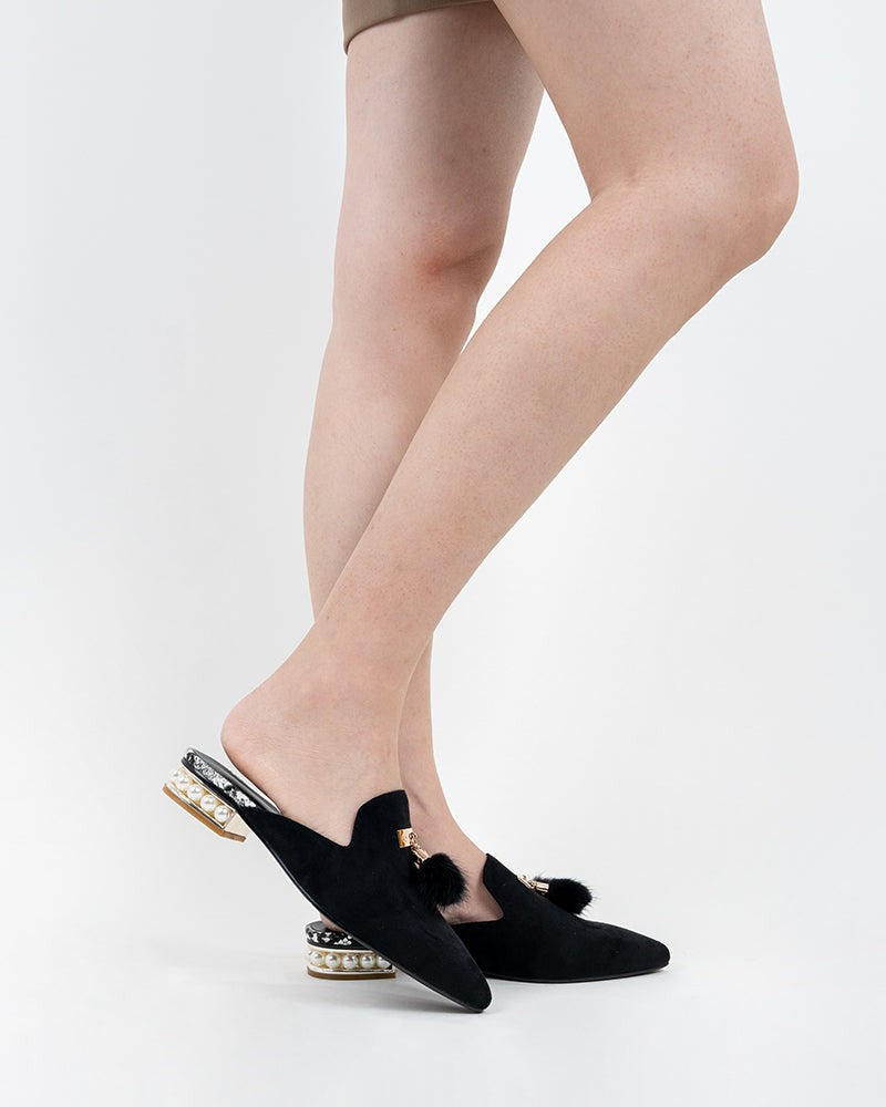 Flat Tassel Mules