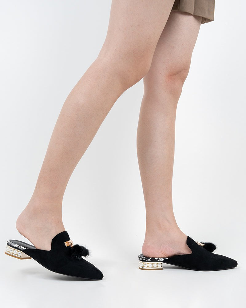 Flat Tassel Mules