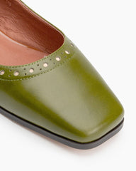 Mary Janes Square Toe Chunky Heeled Pumps