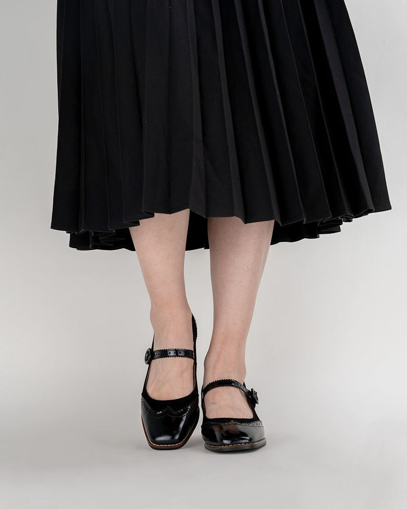 Mary Jane Platform Mid Heel Oxfords Dress Shoes