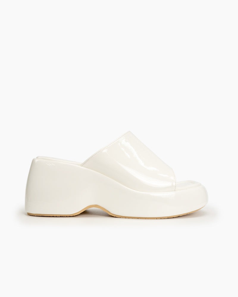 Patent Leather Sexy Wedge High Heel Platform Sandals