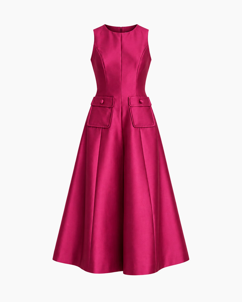 Sleeveless-Round-Neck-Travel-Midi-Dress-With-Flap-Pockets-18