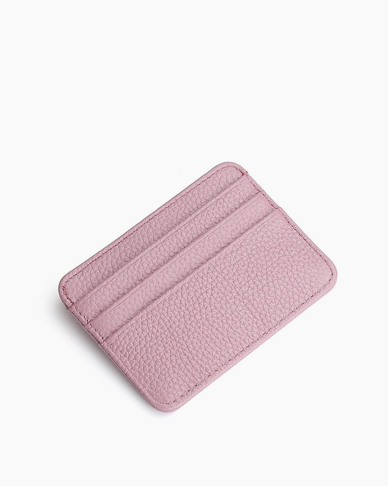 Slim Top Grain Leather Card Holder
