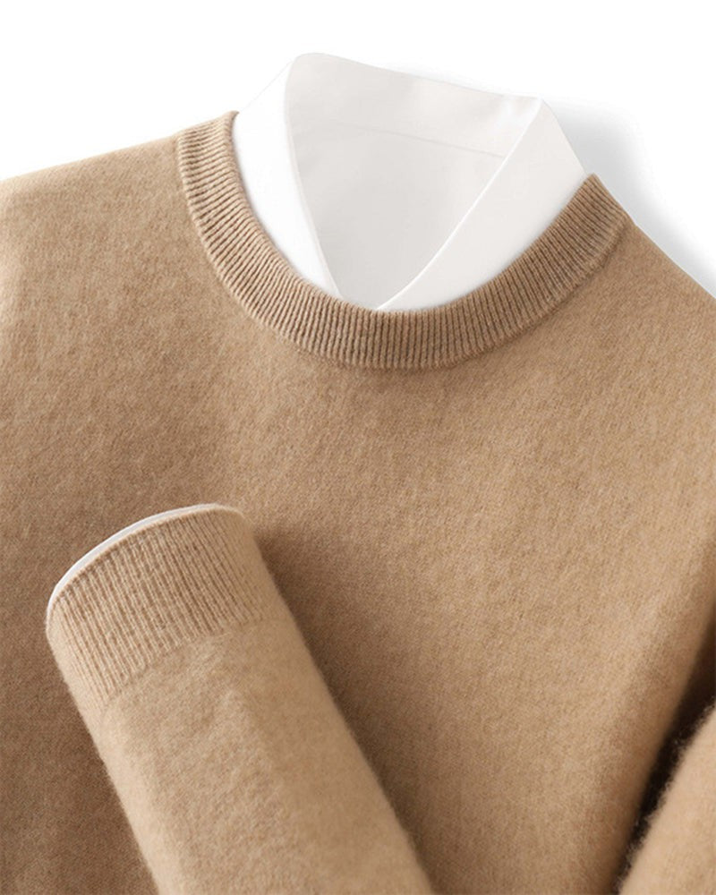 Men's Mongolian Cashmere Crewneck Sweater