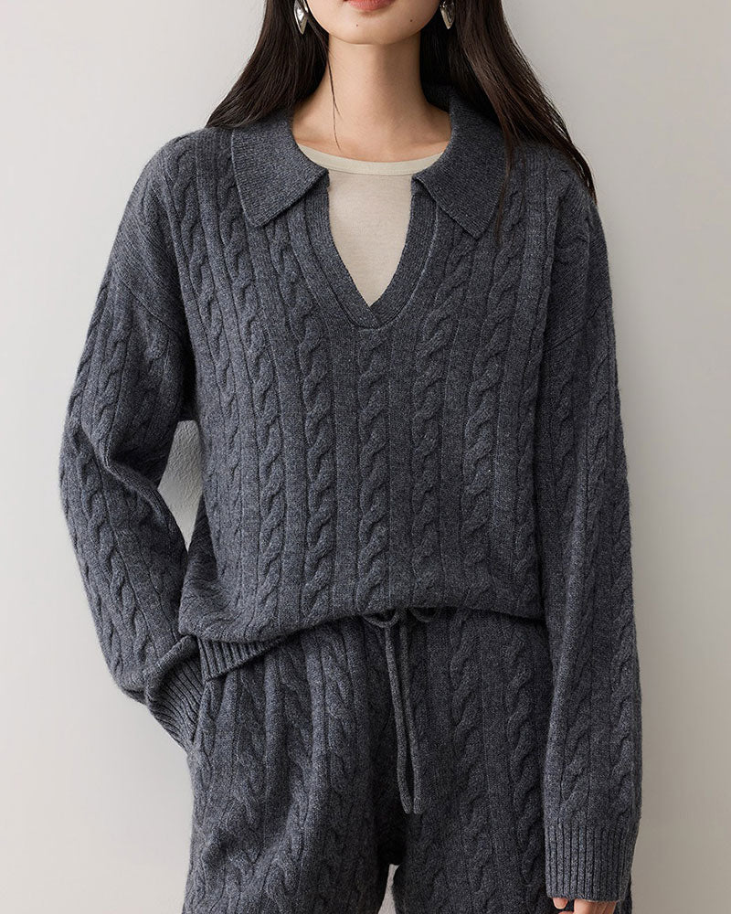 Resort-Wool-And-Cashmere-Knit-Shirt-And-Shorts-Set-10