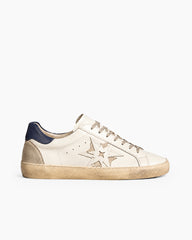 Urban Stroll Star Antiquing Detail Leather Sneakers