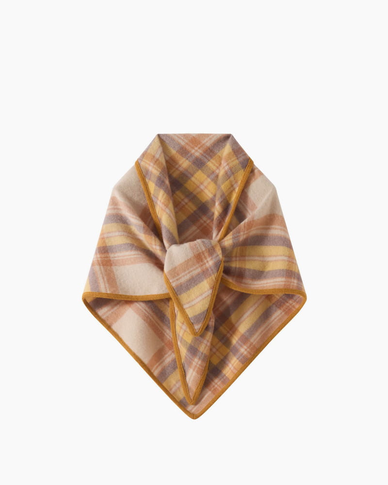 Cozy-Winter-Plaid-Wool-Triangle-Neck-Scarf-3