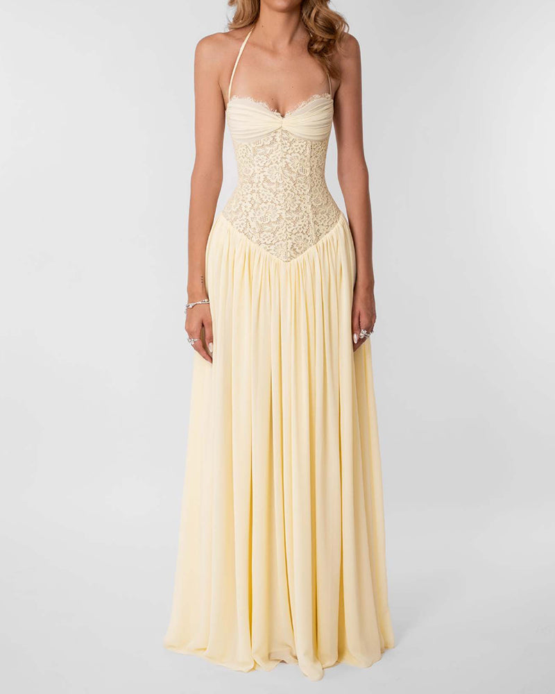 Garden-Reception-Lace-Bodice-Halter-Maxi-Dress-9