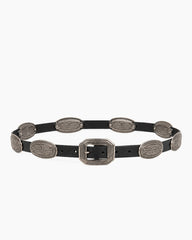 Vintage Studded Leather Concho Belt