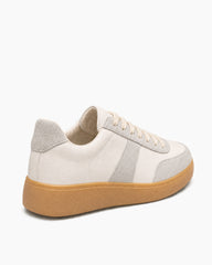 Men's Leather Suede Panel Low-Top Sneakers