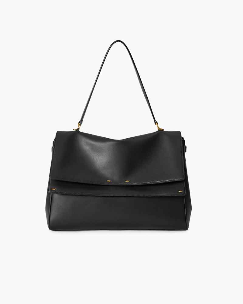 Multi-Way Large Double Flap Convertible Shoulder Bag