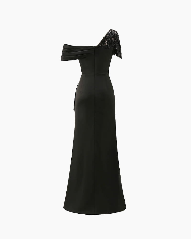 Elegant-Evening-Garden-One-Shoulder-Embellished-Gown-5