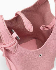 Refined Mini Pebbled Leather Shoulder Bag