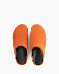 (Clean Up - US 9.5) Designer Real Fur Slides Clogs Mules Flat Luxury Slippers